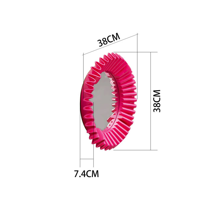 Espejo pared Hermosa Rosa Ø38cm