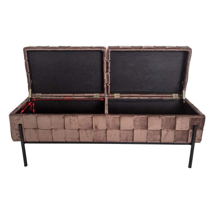 Cassapanca Weave Mocca 121cm