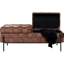 Truhenbank Weave Mocca 121cm