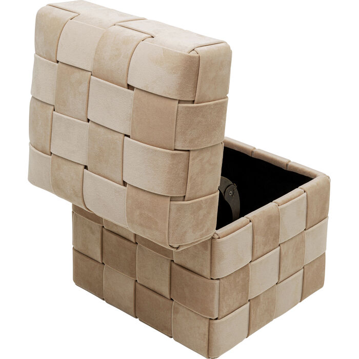 Truhenhocker Weave Beige (2/Set)