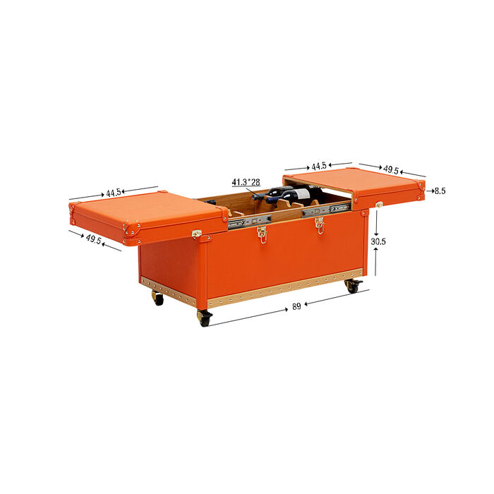 Mesa de centro Bar Monaco Naranja 89x50cm