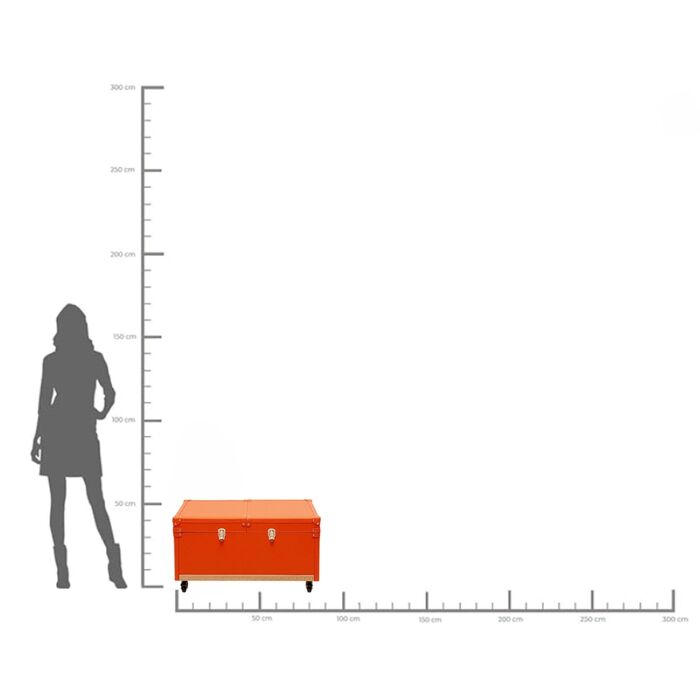 Mesa de centro Bar Monaco Naranja 89x50cm