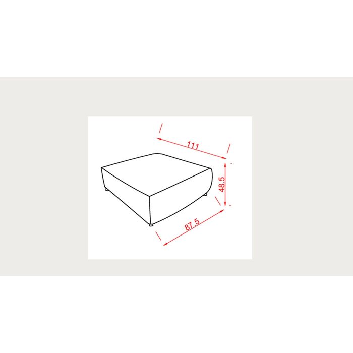 Stool Karlie 108x84cm