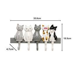 Wandgarderobe Singing Cats 35cm