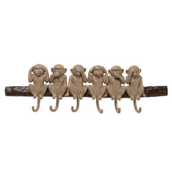 70964 - Wandgarderobe Six Monkeys 59cm
