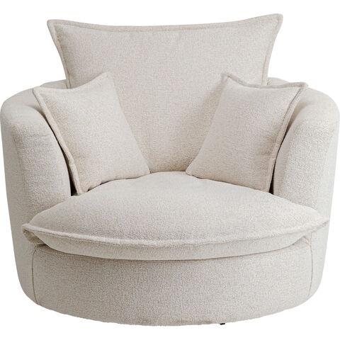 Swivel Armchair Joy Cream