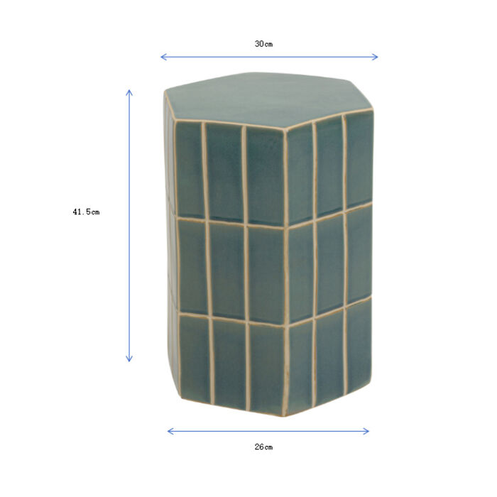 Beistelltisch Bliss Tile Blau 41cm