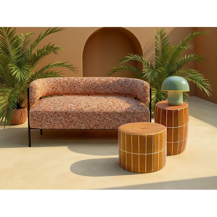 Beistelltisch Bliss Tile Orange Ø42m