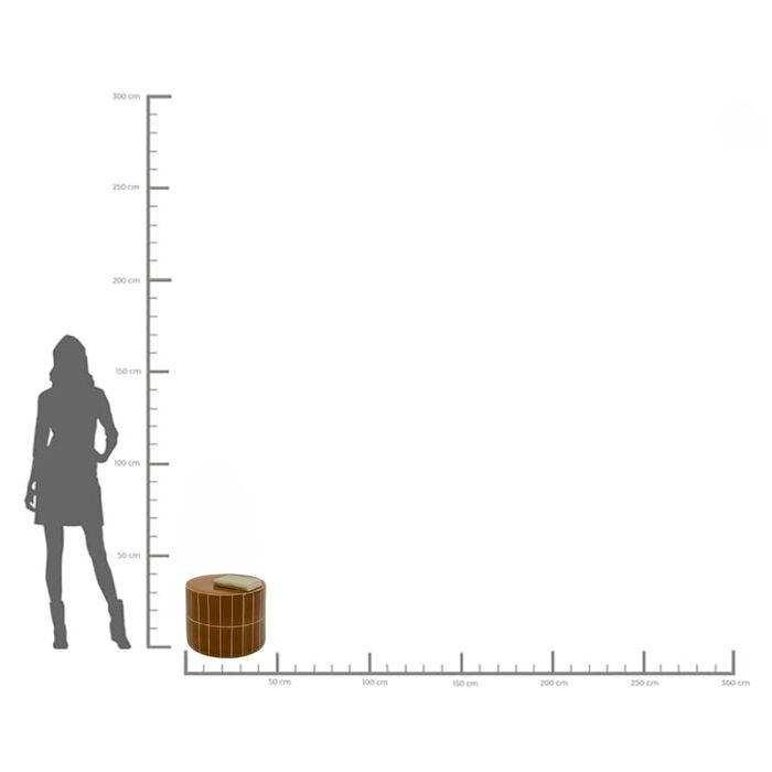 Beistelltisch Bliss Tile Orange Ø42m