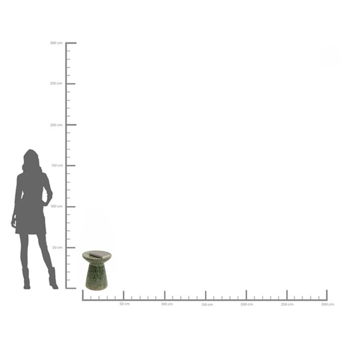 Beistelltisch Arrivato Grün Ø36cm