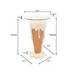 Bistrotisch Ice Cream Vanilla Ø48cm
