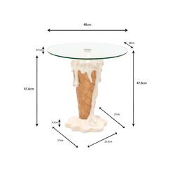 Tavolino Ice Cream Vanilla Ø48cm