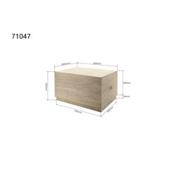 Couchtisch Travertino Trunk 80x60cm