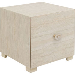 Beistelltisch Travertino Drawer 45x45cm