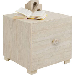 Beistelltisch Travertino Drawer 45x45cm