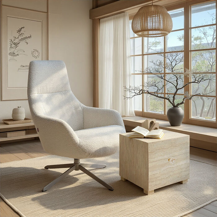 Beistelltisch Travertino Drawer 45x45cm
