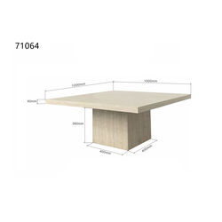 Couchtisch Travertino 100x100cm