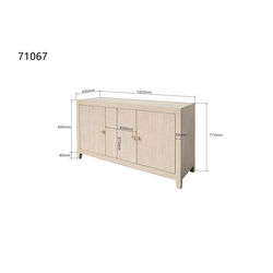 Sideboard Travertino 140x77cm