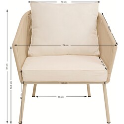 Sessel Elba Creme