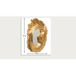 Wandspiegel Orecchio Gold 162x146cm