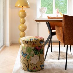 71088 - Hocker Flower Fever Gelb Ø39cm