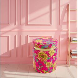 71089 - Hocker Flower Fever Pink Ø39cm