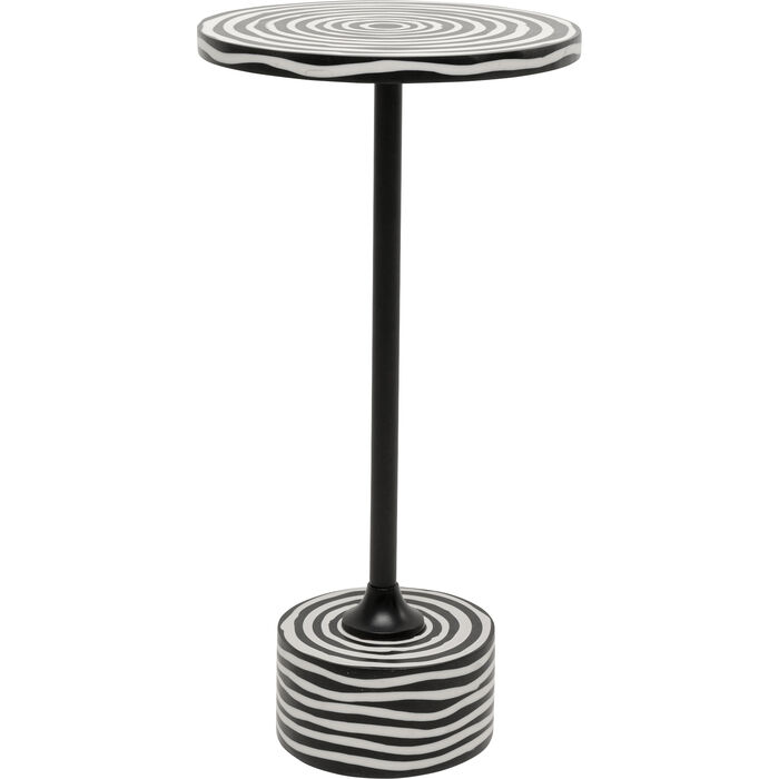 Beistelltisch Domero Swirl Schwarz Ø25cm