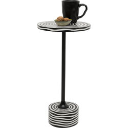 Beistelltisch Domero Swirl Schwarz Ø25cm