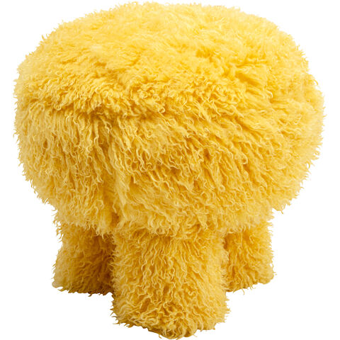 Taburete Plushy Amarillo