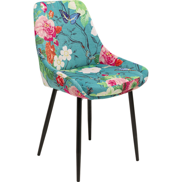 Stuhl East Side Flower Fever Blau