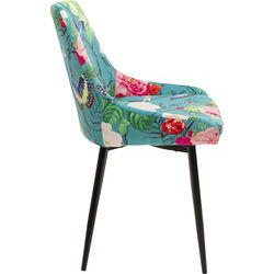 Stuhl East Side Flower Fever Blau