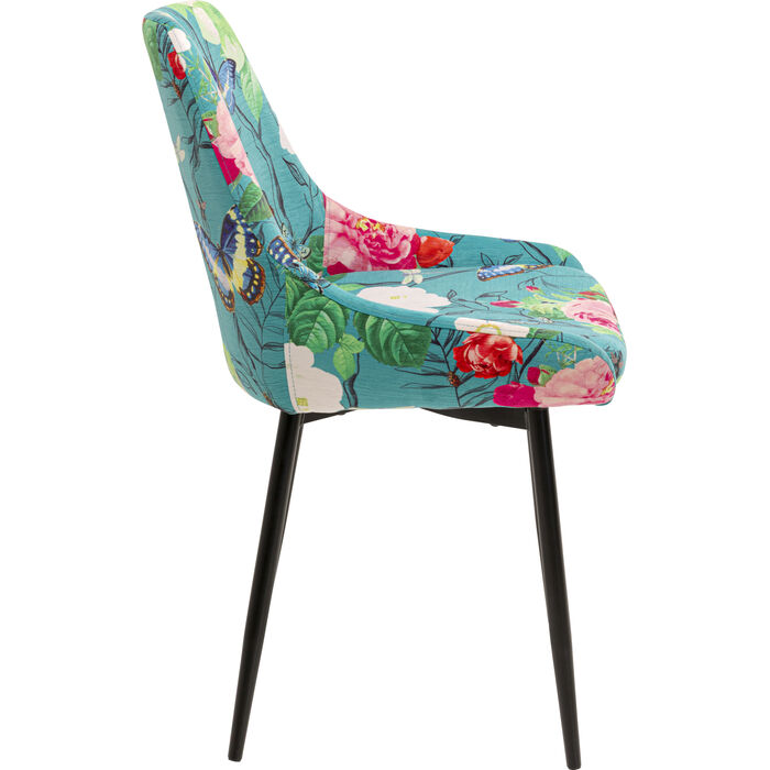 Stuhl East Side Flower Fever Blau