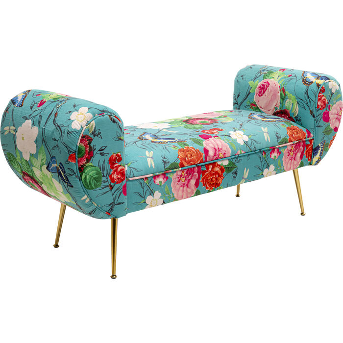 Bank Trono Flower Fever Blau 140cm