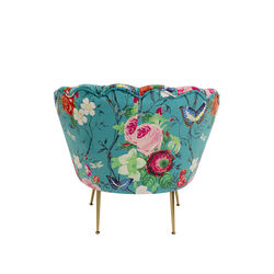 Sessel Water Lily Gold Flower Fever Blau