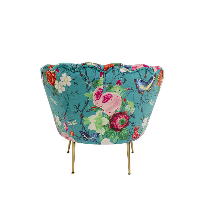 Sessel Water Lily Gold Flower Fever Blau