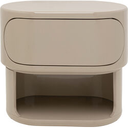 71173 - Kommode Klein Groove Taupe 60x55cm