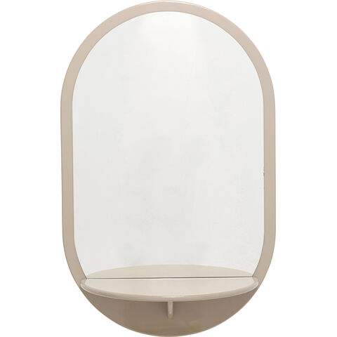 Wall Mirror Groove Taupe 70x110cm