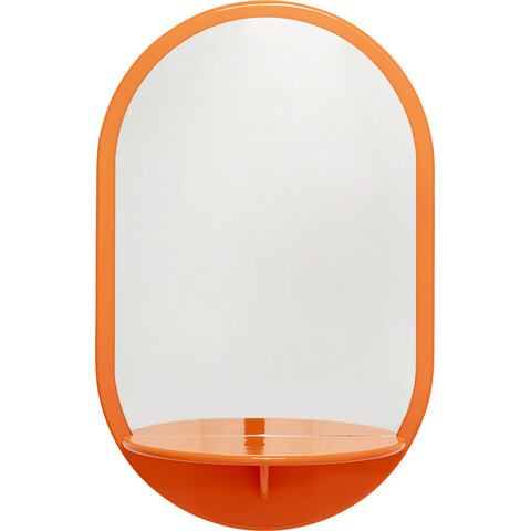 Wall Mirror Groove Orange 70x110cm