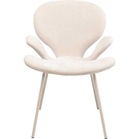 Silla con reposabrazos Soft Blossom Crema Mono