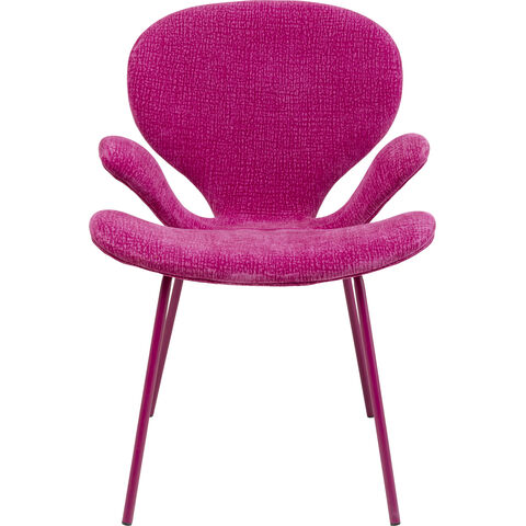 Silla con reposabrazos Soft Blossom Rosa Mono