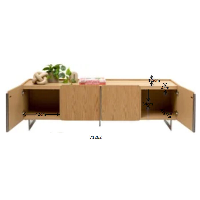 Lowboard Giulio 180x55cm