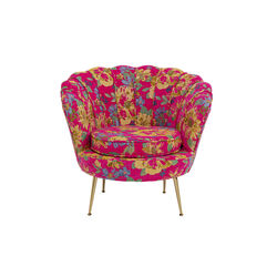 71349 - Sessel Water Lily Gold Flower Fever Pink