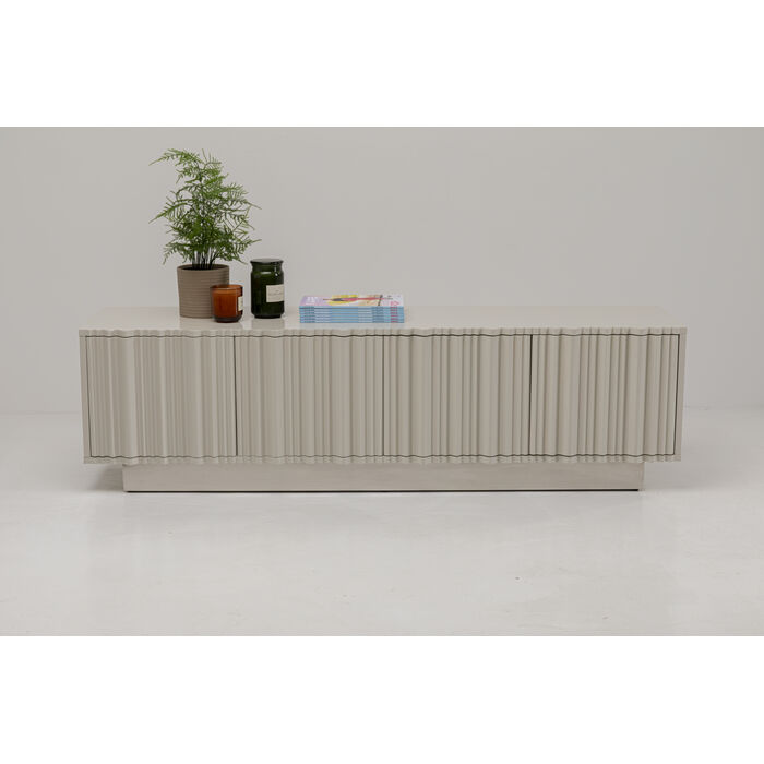 Cómoda baja Stucco Blanco 160x45cm