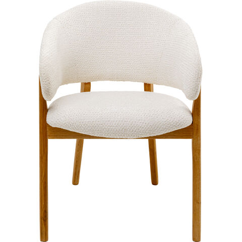 Chair with Armrest August Ecru Melange