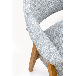 Armlehnstuhl Jonte Boucle Blau