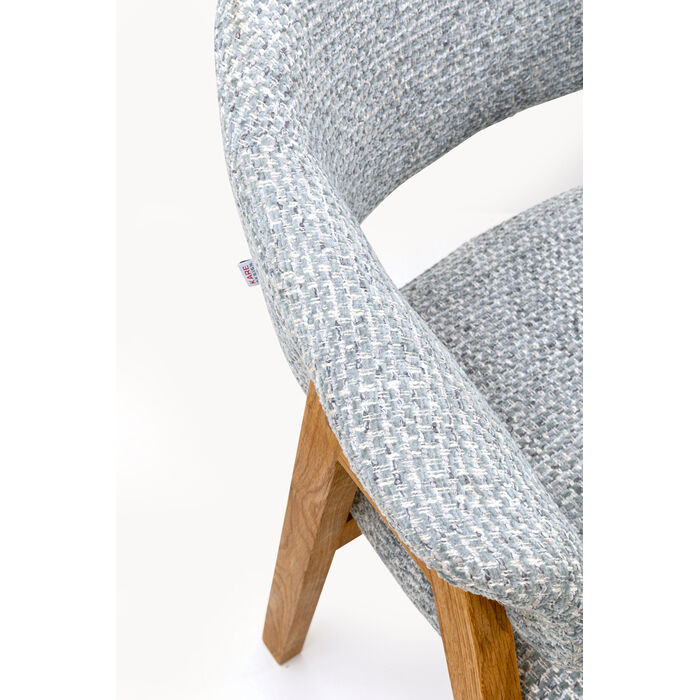 Armlehnstuhl Jonte Boucle Blau