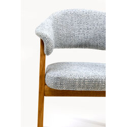 Armlehnstuhl Jonte Boucle Blau