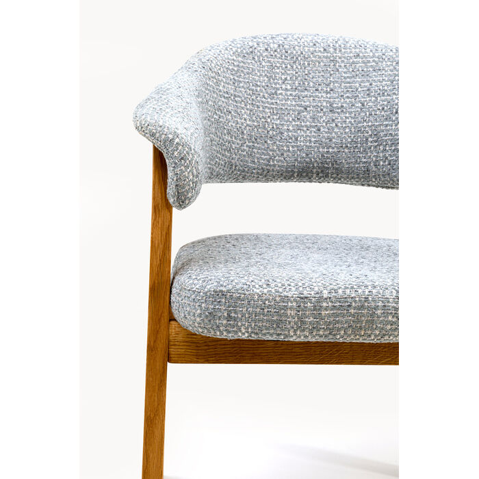 Armlehnstuhl Jonte Boucle Blau