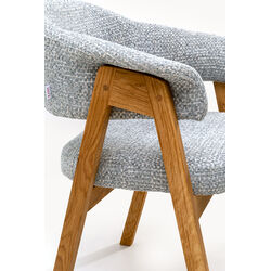 Armlehnstuhl Jonte Boucle Blau