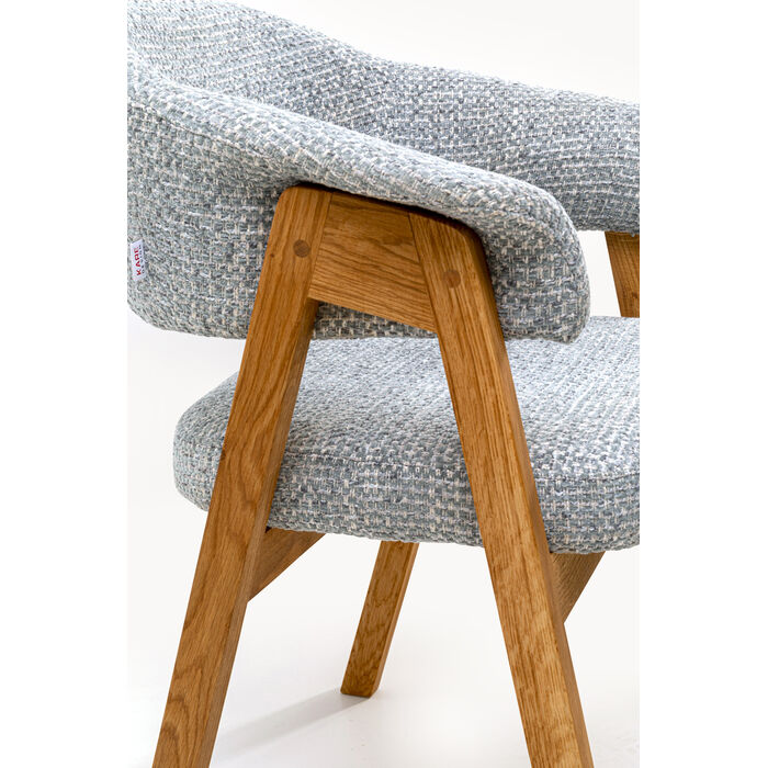 Armlehnstuhl Jonte Boucle Blau